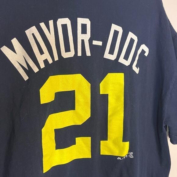 Majestic Milwaukee Brewers Cotton Shirt #21 Size 2XL - Picture 10 of 11